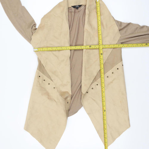 Star by Julien Macdonald Women’s Beige Faux Suede Open Jacket Size 10