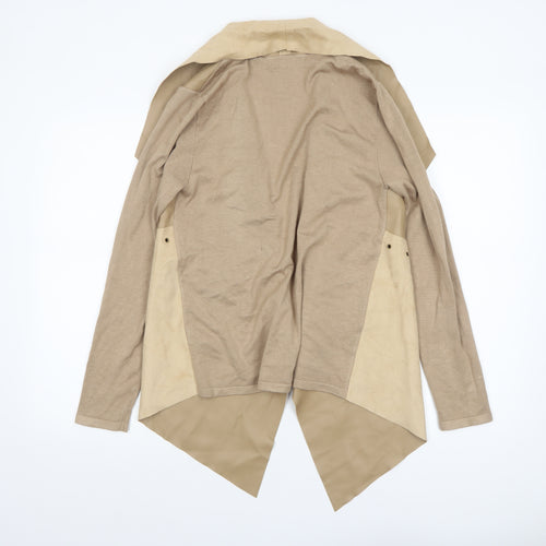 Star by Julien Macdonald Women’s Beige Faux Suede Open Jacket Size 10