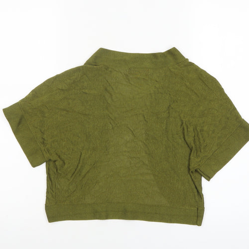 Monsoon Women Green Short Sleeve Knit Shrug M