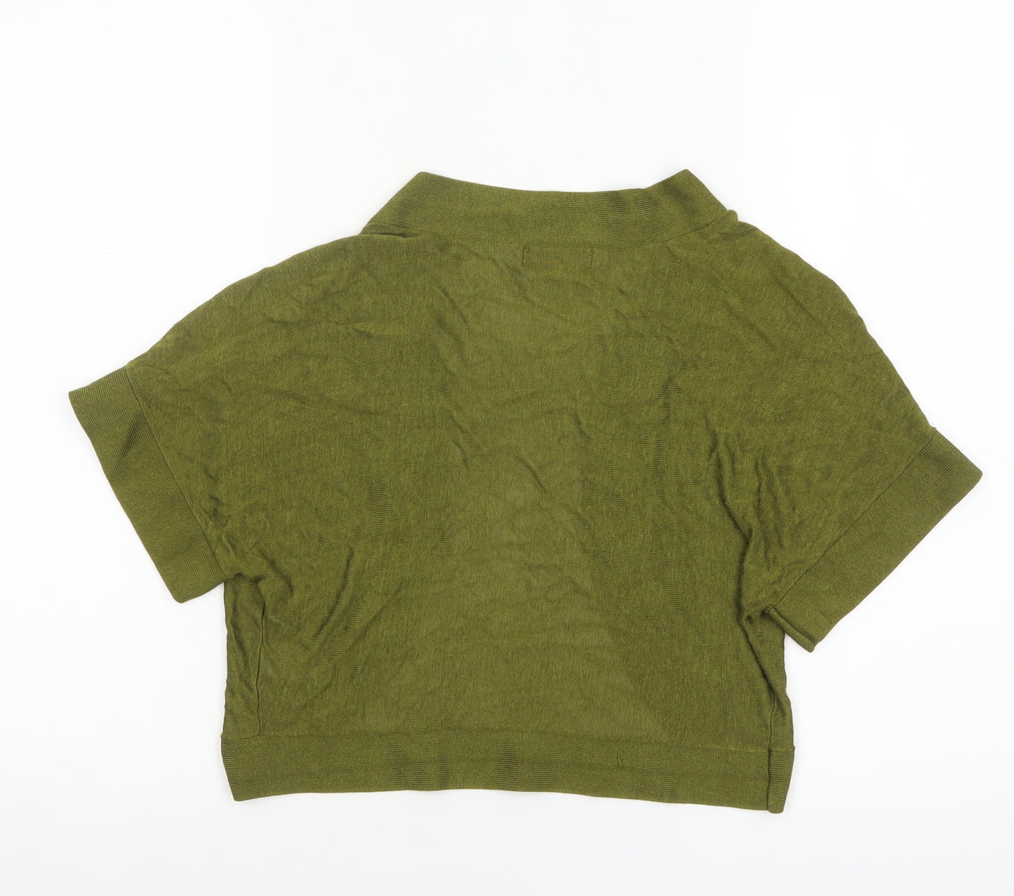 Monsoon Women Green Short Sleeve Knit Shrug M