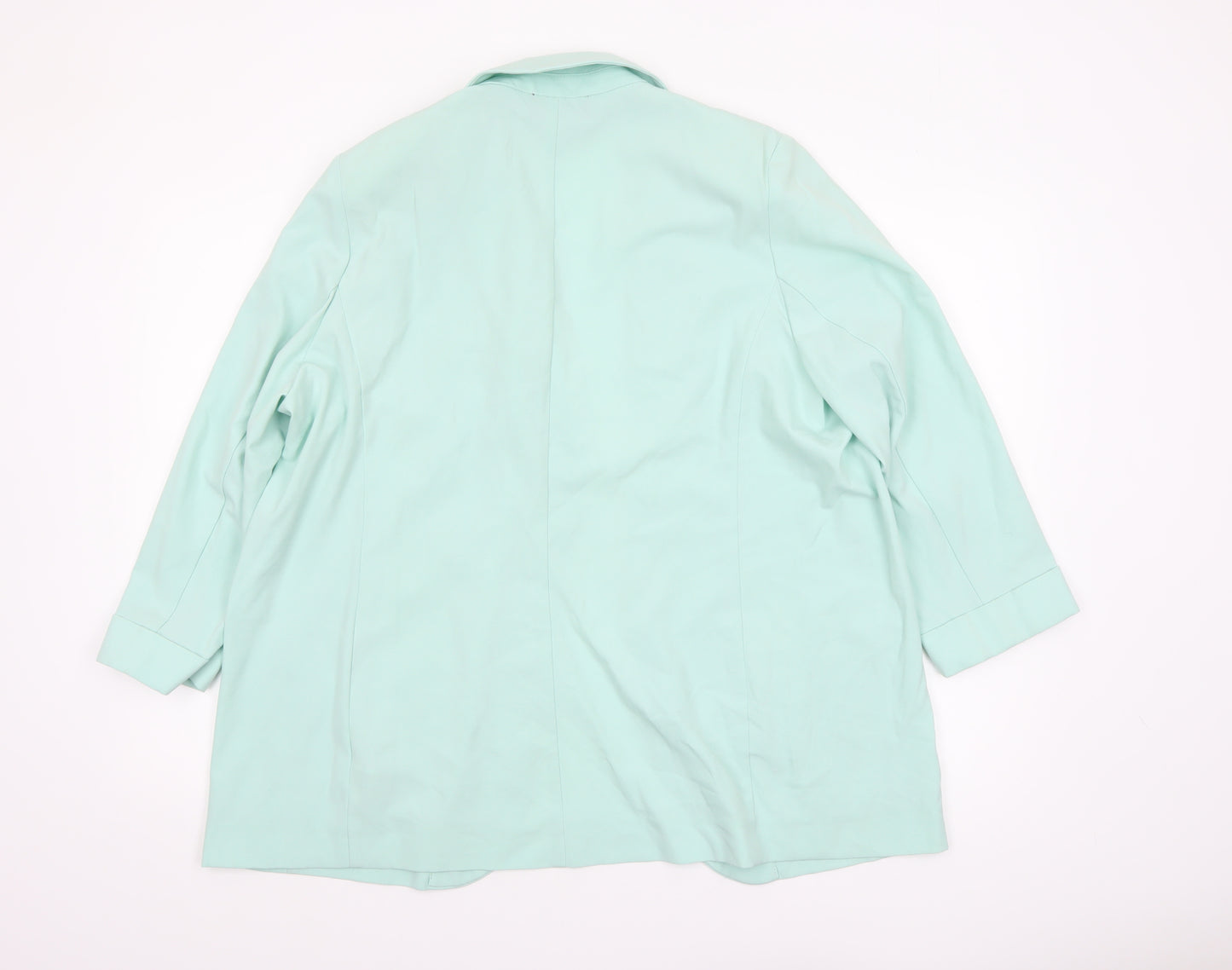 Marks and Spencer Women's Mint Green Regular Fit Blazer Size 18