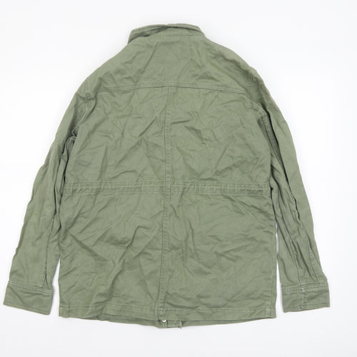 New Look Womens Green Size 12 Military Cotton Jacket