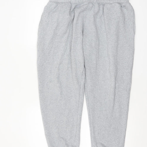 Next Women Grey L Sweatpants Fleece Cotton Blend Joggers