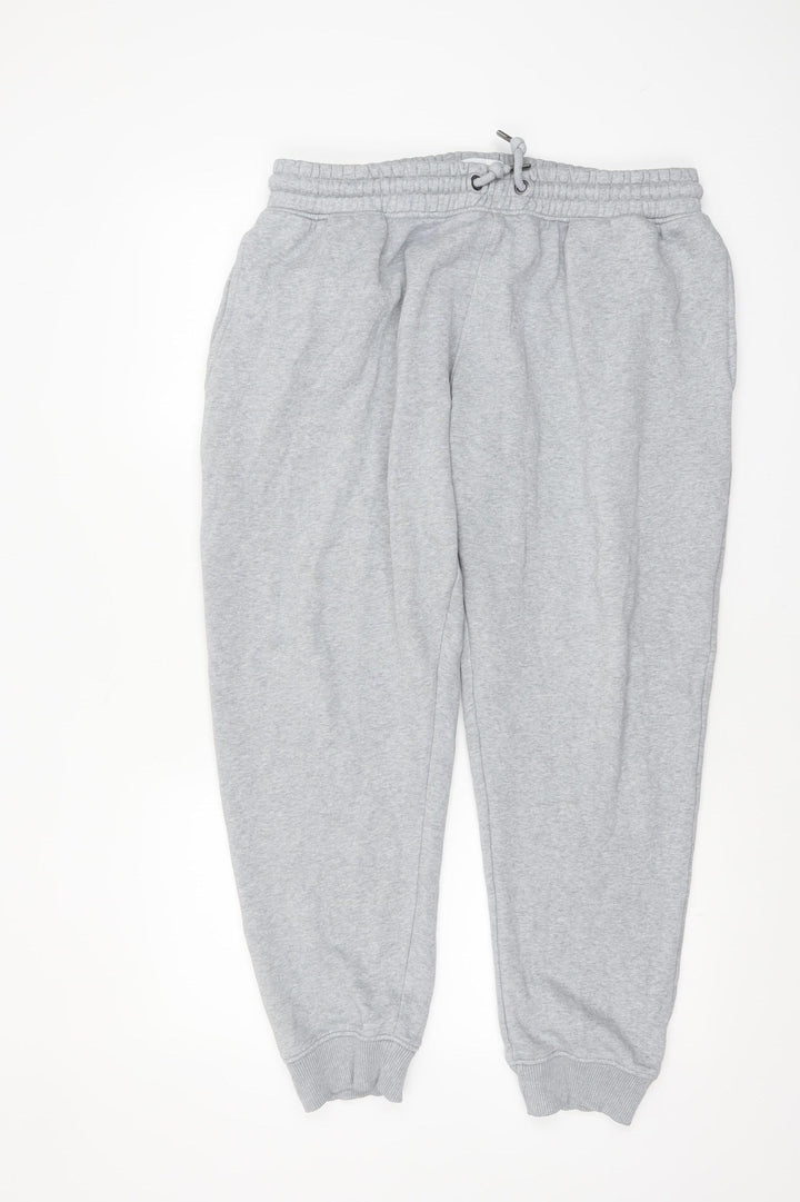 Next Women Grey L Sweatpants Fleece Cotton Blend Joggers