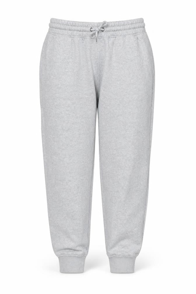 Front view of Next Women Grey L Sweatpants Fleece Cotton Blend Joggers