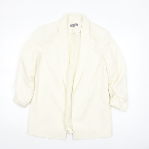 Principles Women's Ivory Size 10 Notch Lapel Tailored Blazer Jacket