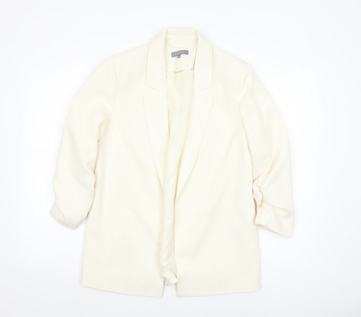 Principles Women's Ivory Size 10 Notch Lapel Tailored Blazer Jacket