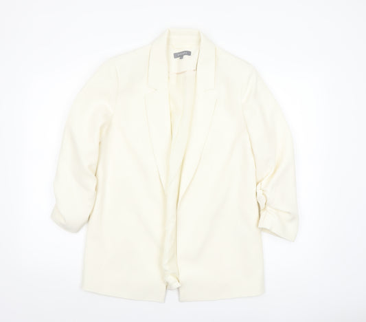 Principles Women's Ivory Size 10 Notch Lapel Tailored Blazer Jacket