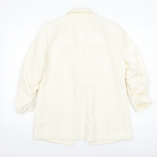 Principles Women's Ivory Size 10 Notch Lapel Tailored Blazer Jacket