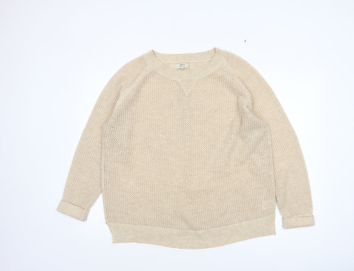 Papaya Women Beige Size 20 Knitted Pullover Jumper Long Sleeve