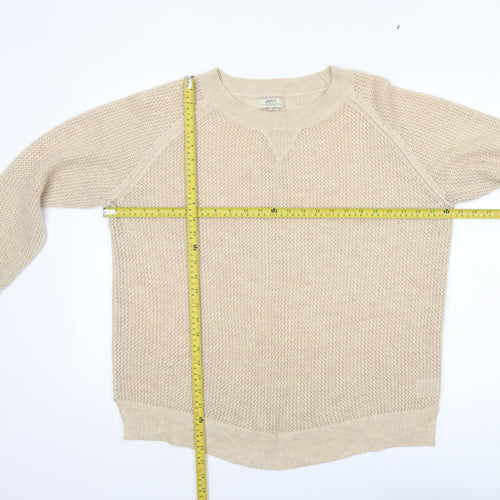 Papaya Women Beige Size 20 Knitted Pullover Jumper Long Sleeve