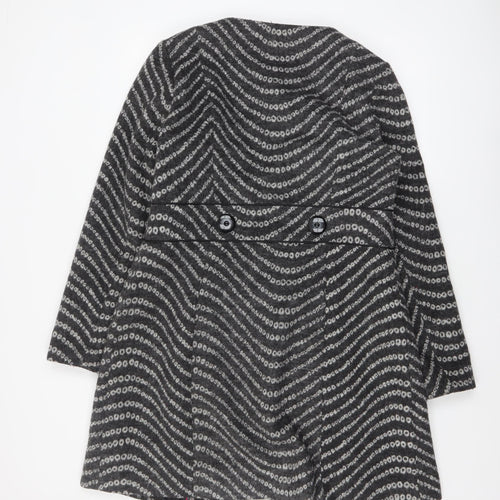 Marks and Spencer Per Una Women's Grey Wool Blend Overcoat Size 14