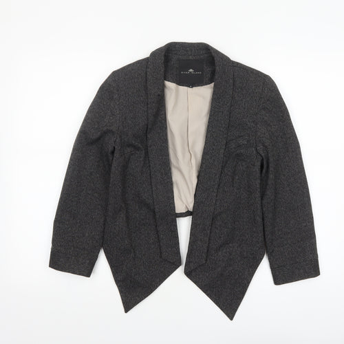 River Island Women's Grey Size 8 Cropped Tailored Suit Jacket