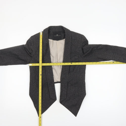 River Island Women's Grey Size 8 Cropped Tailored Suit Jacket