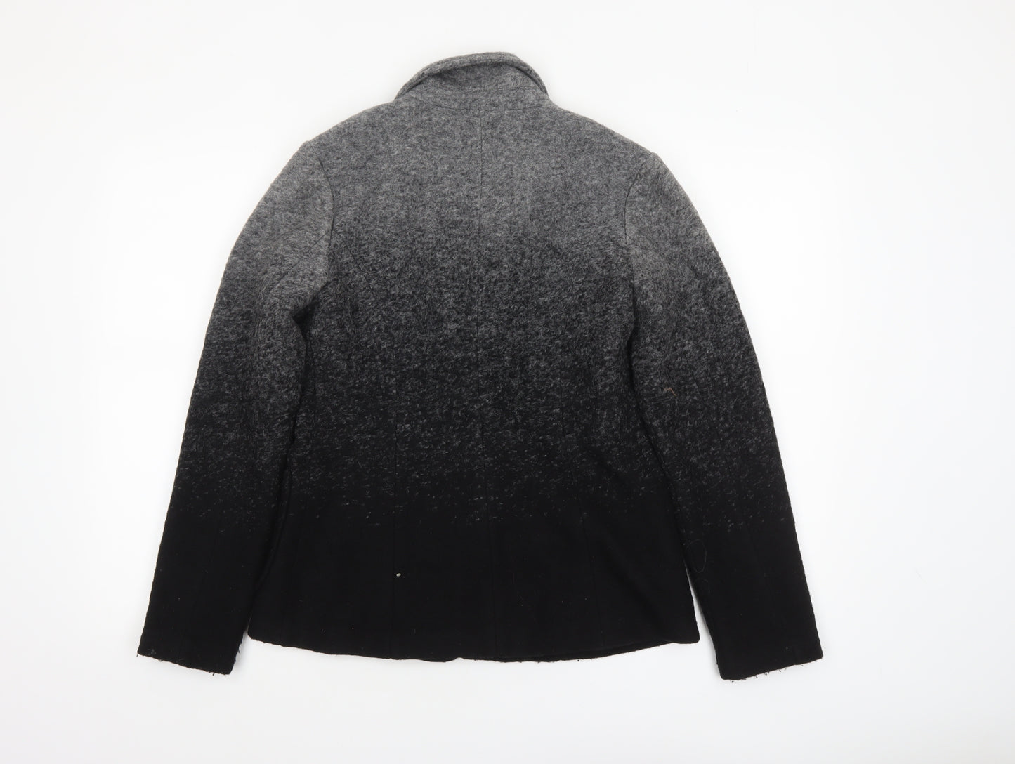 Clements Ribeiro Portobello Womens Grey Black Wool Blend Single-Breasted Blazer UK10