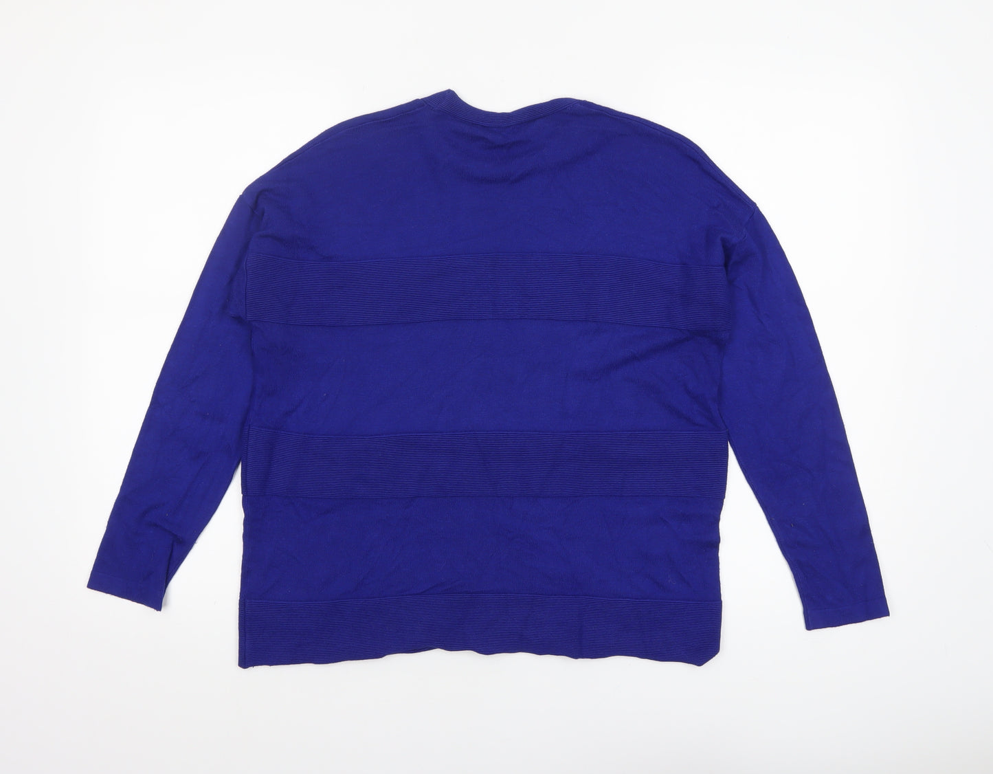 Dorothy Perkins Women’s Blue Crew Neck Long Sleeve Jumper UK 12