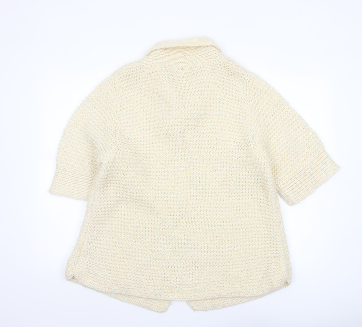 Part Two Women's Ivory Wool Chunky-Knit Cardigan L