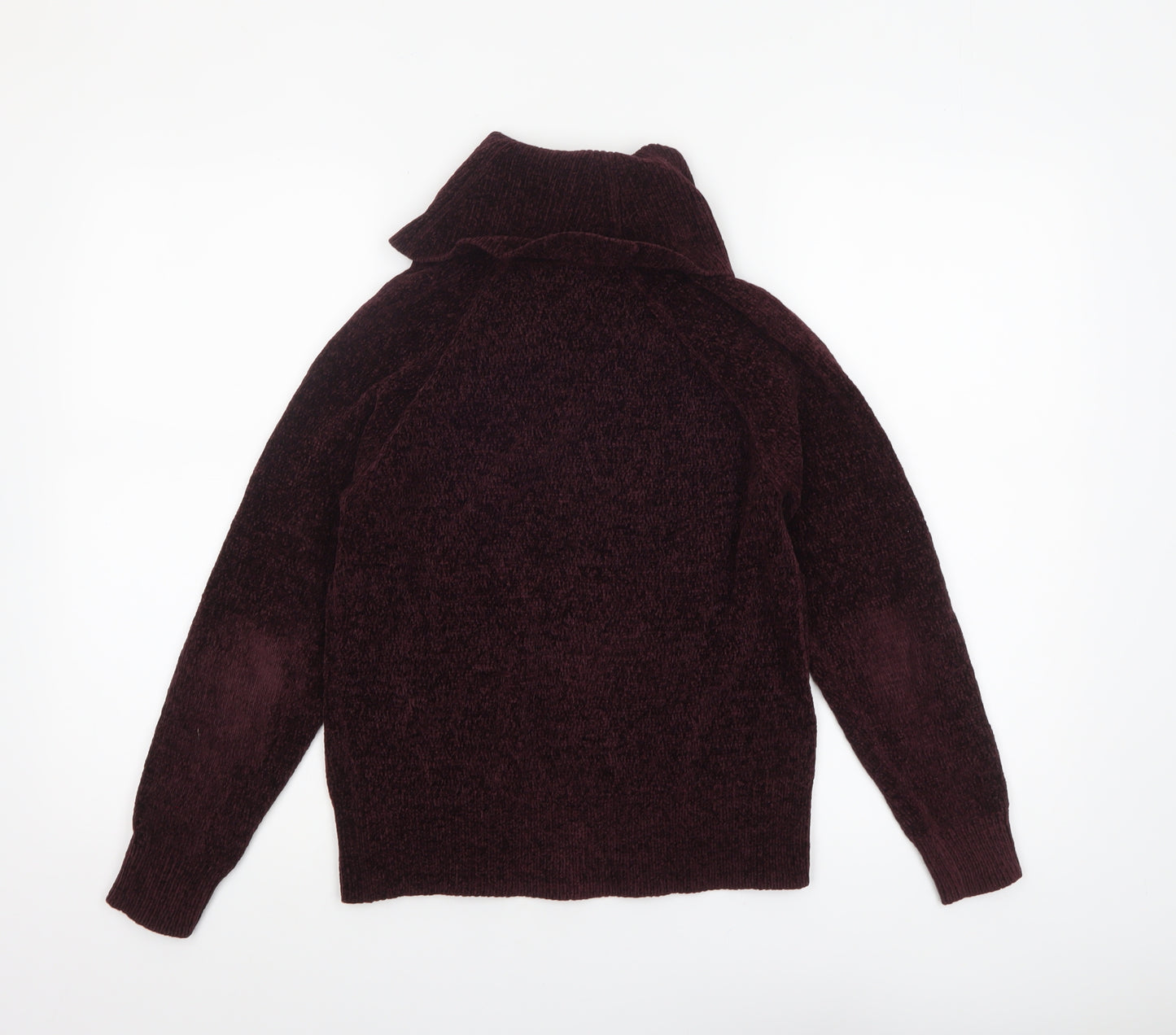 F&F Women’s Purple Roll Neck Chunky Knit Jumper Size 6