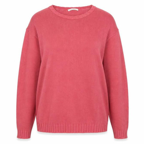 Marks and Spencer Women’s Pink Crew Neck Cotton Jumper Small