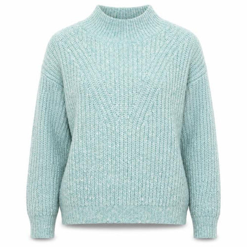 Marks and Spencer Women’s Green Chunky Knit High Neck Pullover Jumper XL