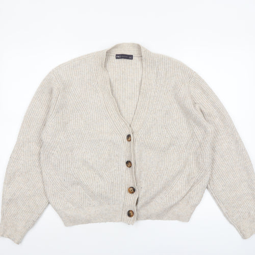 Marks and Spencer Women’s Beige Chunky Knit Cardigan L