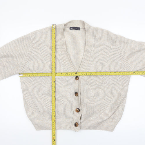 Marks and Spencer Women’s Beige Chunky Knit Cardigan L