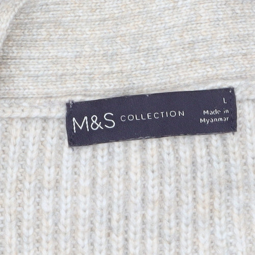 Marks and Spencer Women’s Beige Chunky Knit Cardigan L