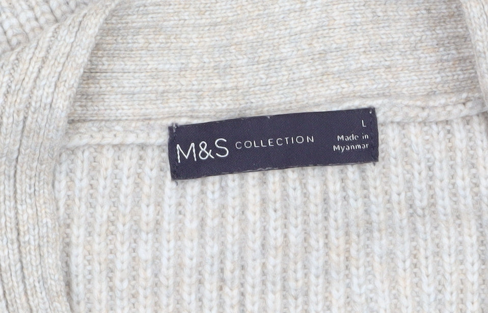 Marks and Spencer Women’s Beige Chunky Knit Cardigan L