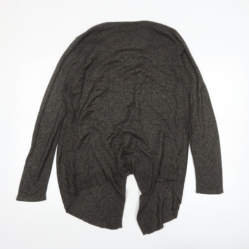 Sag Harbor Women's Grey Knit Open Cardigan Size M