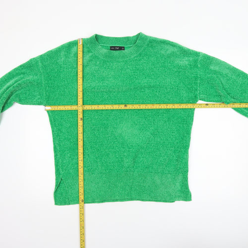 F&F Women’s Green Crew Neck Knit Pullover Jumper Size 14