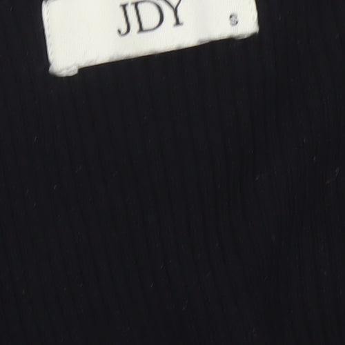 Jacqueline de Yong Women's Black V-Neck Button Knit Cardigan Size S