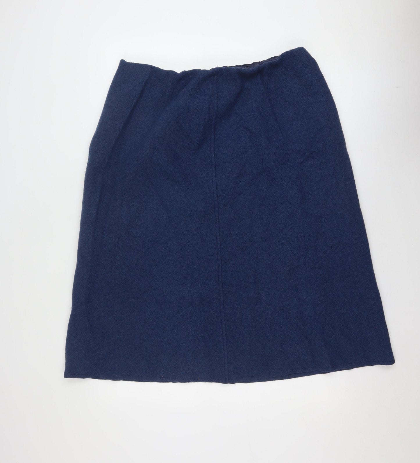 Cotswold Collections Women Blue Wool A-Line Knee Length Skirt Size 20