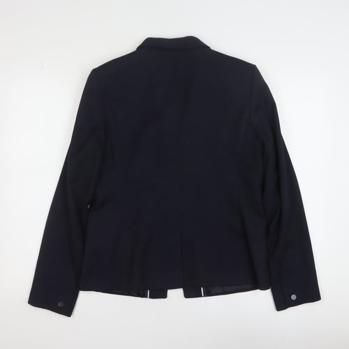 Next Tailoring Women's Black Blazer Size 14 Regular Single Breasted Jacket