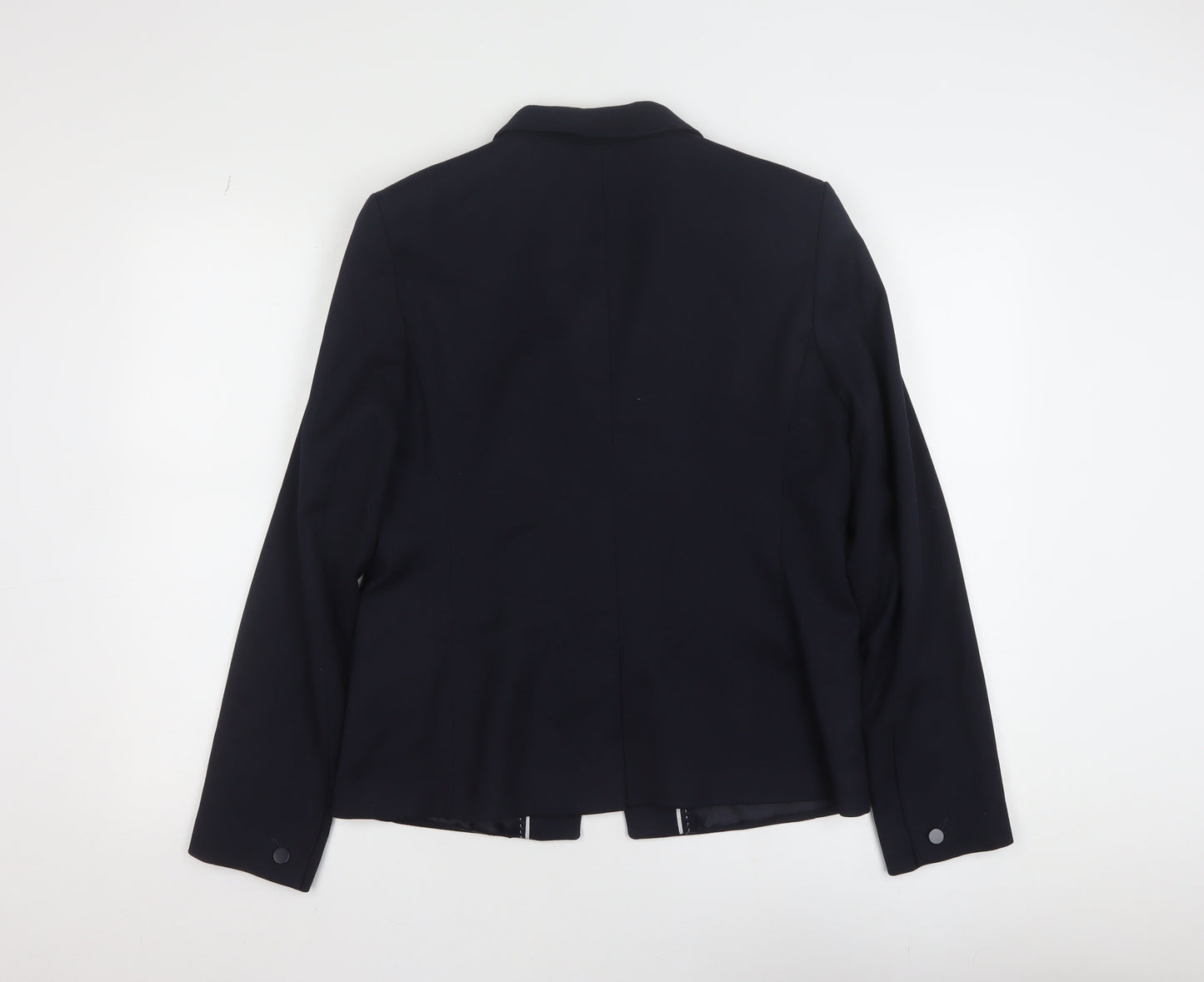 Next Tailoring Women's Black Blazer Size 14 Regular Single Breasted Jacket
