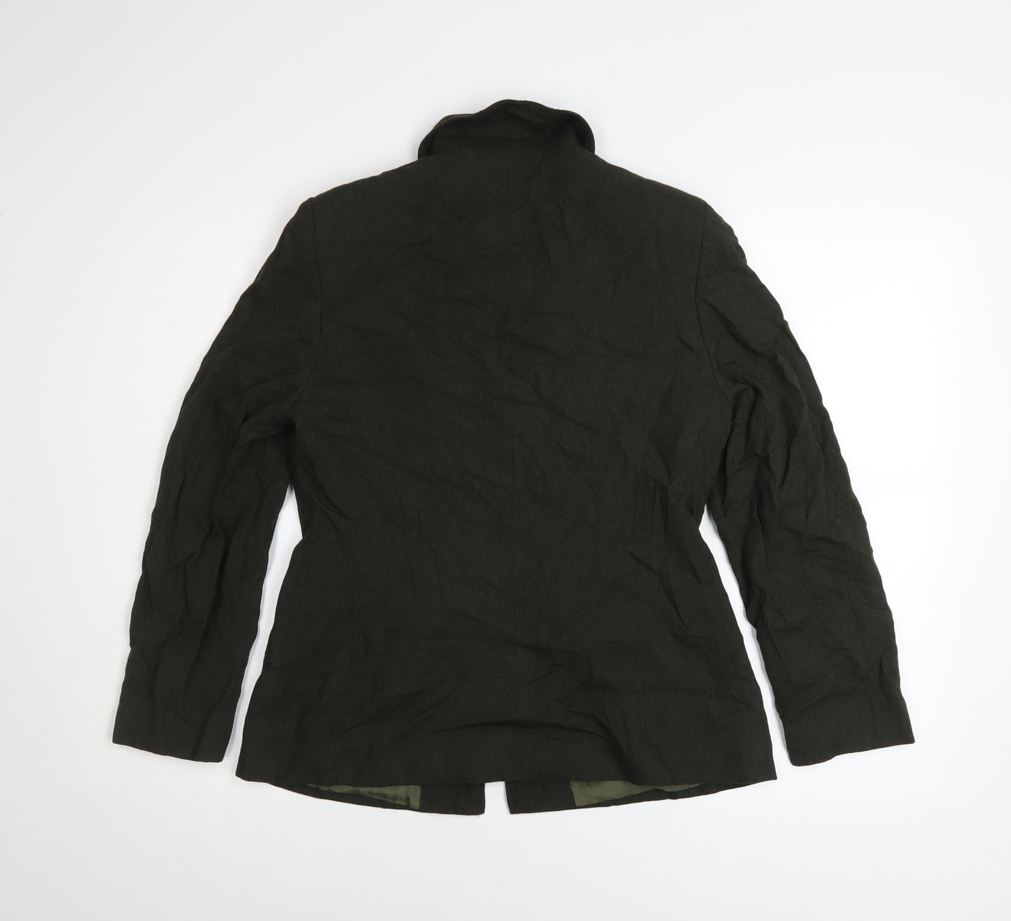 Ambience Women’s Black Zip Jacket Size 12 Classic Lined Style