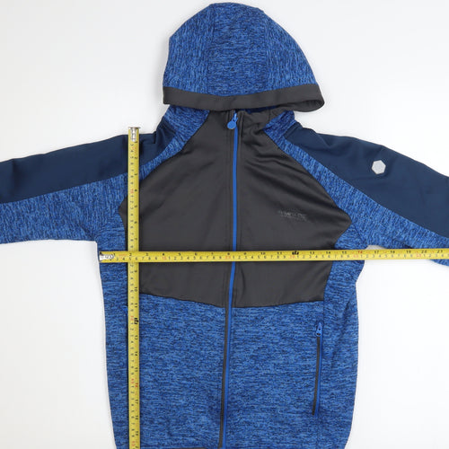 Regatta Boys Blue Full Zip Hooded Fleece Activewear Jacket 13 Years