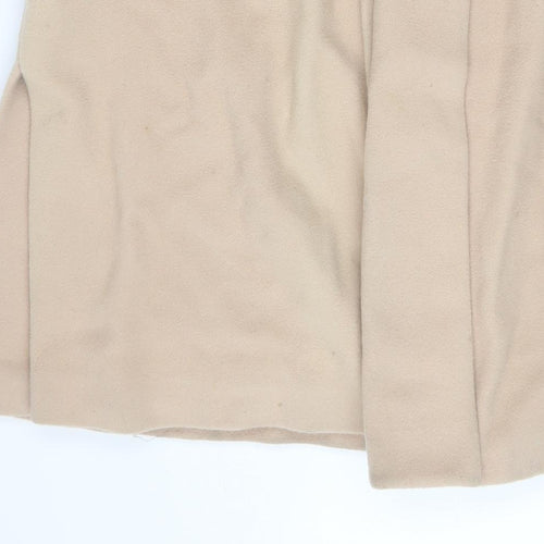 Anne Brooks Petite Beige Wool Cashmere Blend Long Coat Size 8