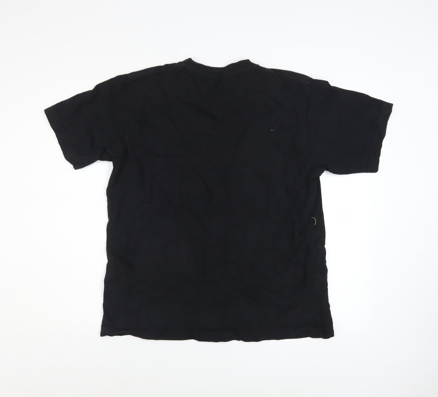 Uniqlo Men Black Keep Going Graphic T-Shirt L Short Sleeve Cotton