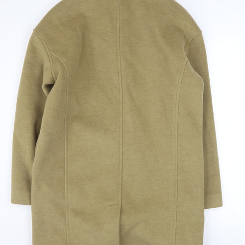 Marks and Spencer Women’s Beige Wool Blend Mid-Length Coat Size 8
