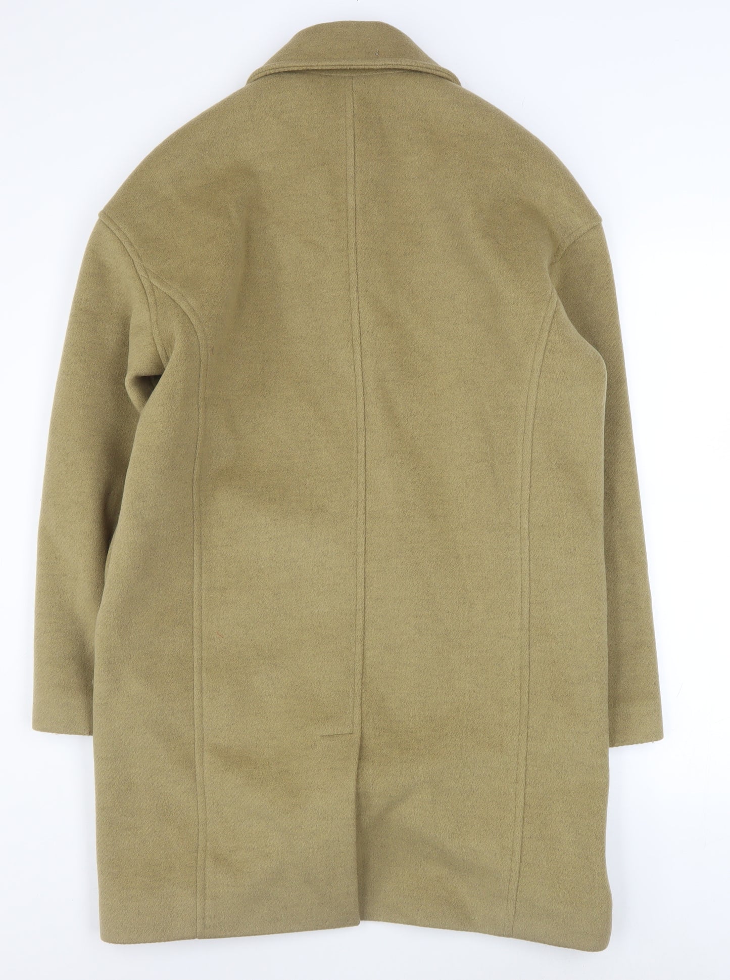 Marks and Spencer Women’s Beige Wool Blend Mid-Length Coat Size 8