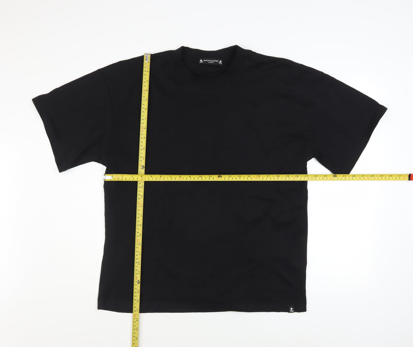 Mastermind Japan Men's Black Cotton Skull Graphic T-Shirt Size S
