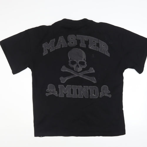 Mastermind Japan Men's Black Cotton Skull Graphic T-Shirt Size S
