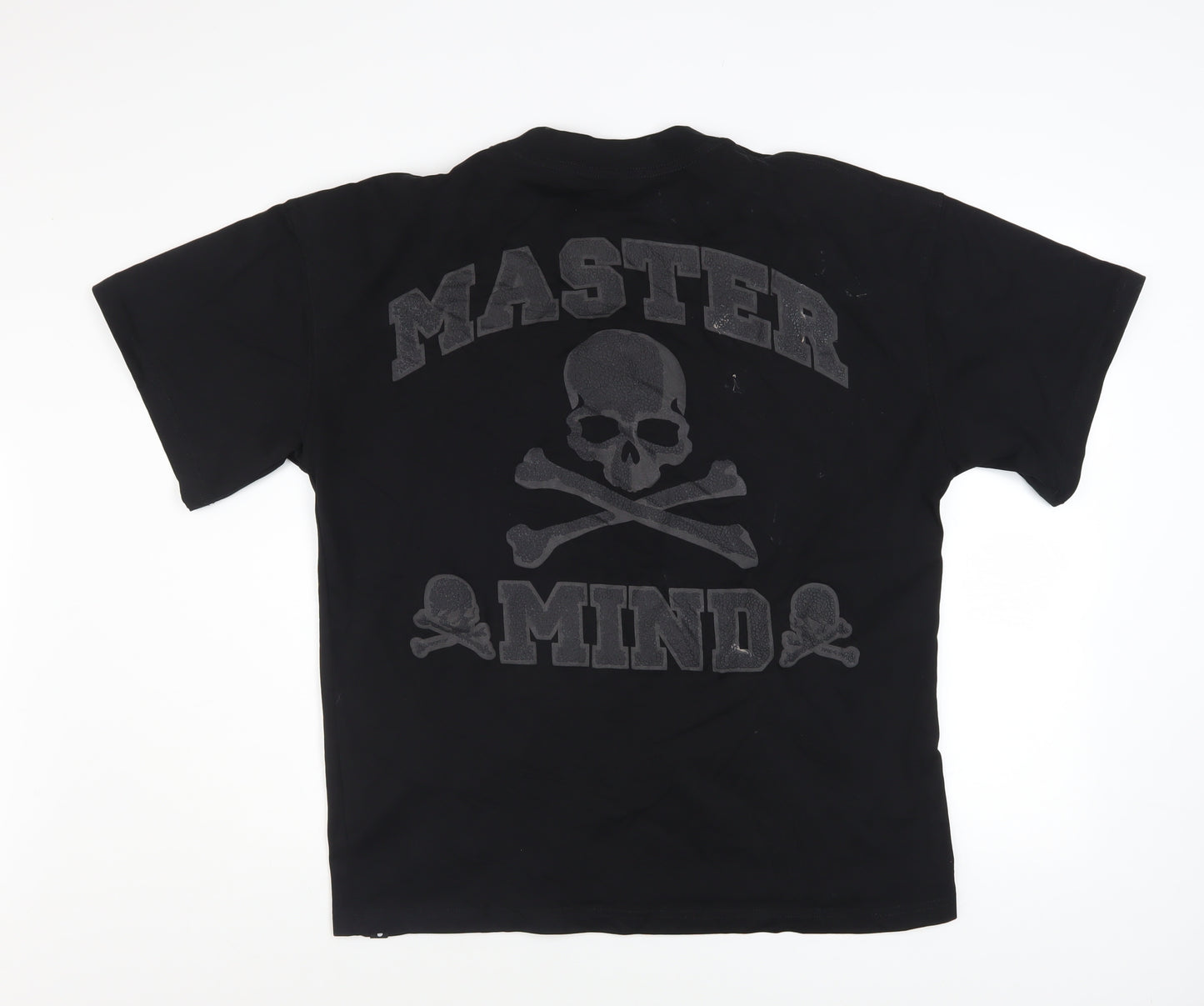 Mastermind Japan Men's Black Cotton Skull Graphic T-Shirt Size S
