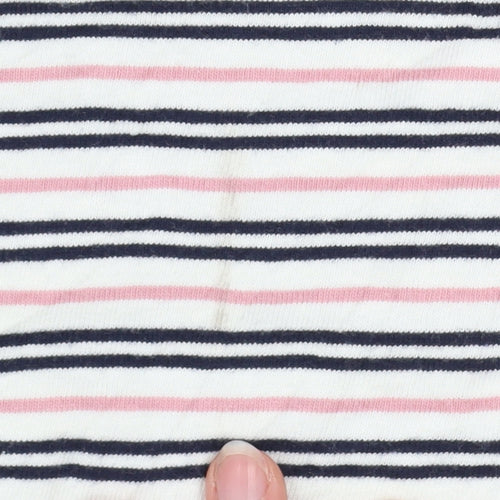 The Stronghold Men’s Multicoloured Striped Cotton Crew Neck T-Shirt M