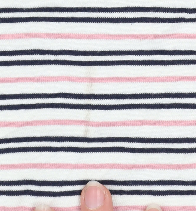 The Stronghold Men’s Multicoloured Striped Cotton Crew Neck T-Shirt M