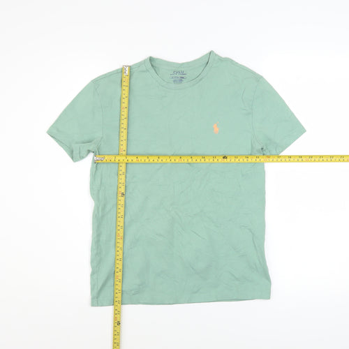 Ralph Lauren Boys Green Cotton Short Sleeve Logo T-Shirt XS