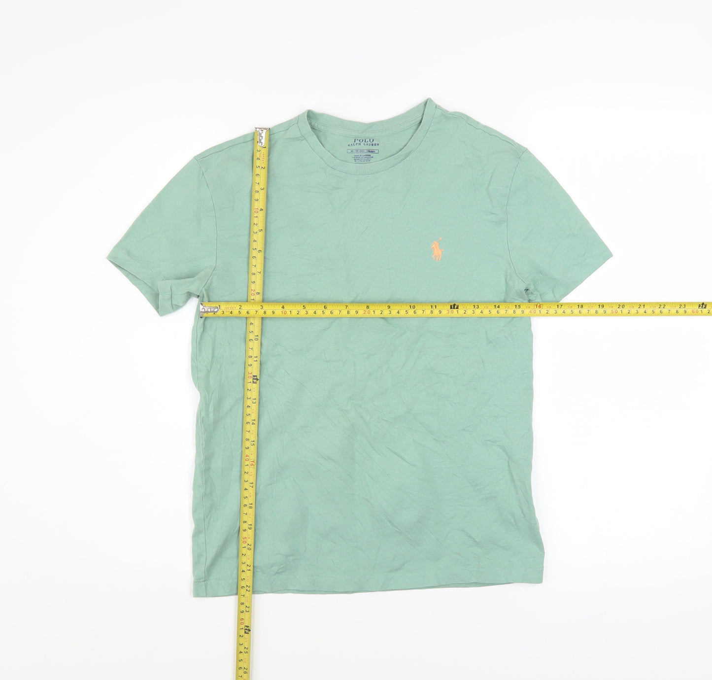 Ralph Lauren Boys Green Cotton Short Sleeve Logo T-Shirt XS