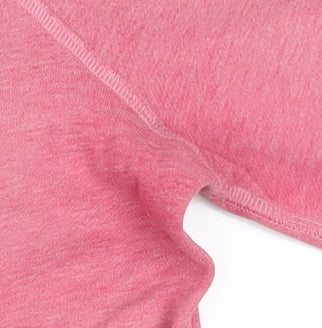 Boden Womens Pink Crew Neck Long Sleeve Cotton Blend Sweatshirt UK 10