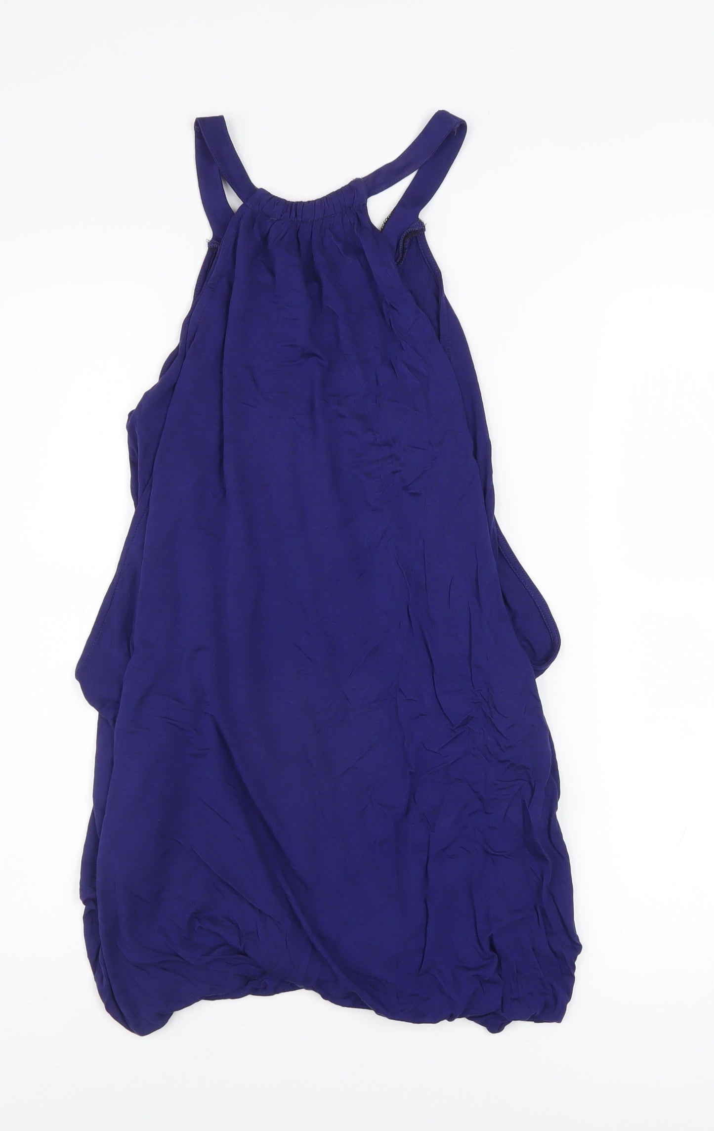 Marks and Spencer Womens Purple Beaded Halter Camisole Tank Top UK 12