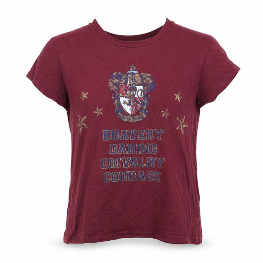 Harry Potter Gryffindor Women Red Short Sleeve T-Shirt Pyjama Top UK 10-12